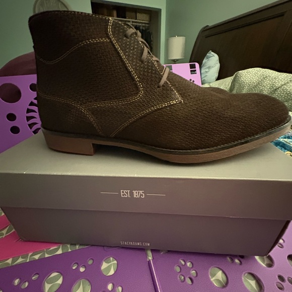 Stacy Adams Dark Brown Chukka Boots - Picture 1 of 8